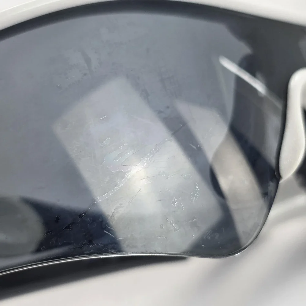 Oakley Radar Sunglasses Mens One Size White Gray Polarized Shield USA Sport